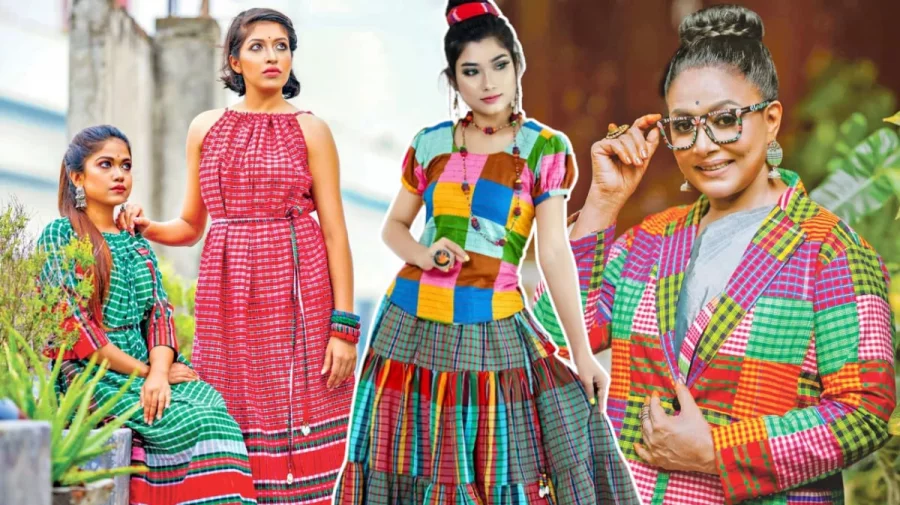 নান্দনিক সাজে গামছা